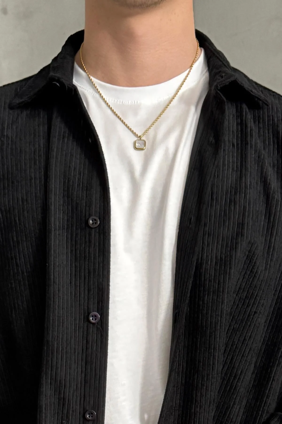 Men's Minimalist Design Necklace GOLD